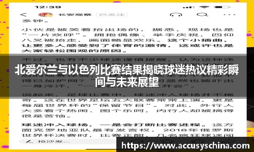 北爱尔兰与以色列比赛结果揭晓球迷热议精彩瞬间与未来展望